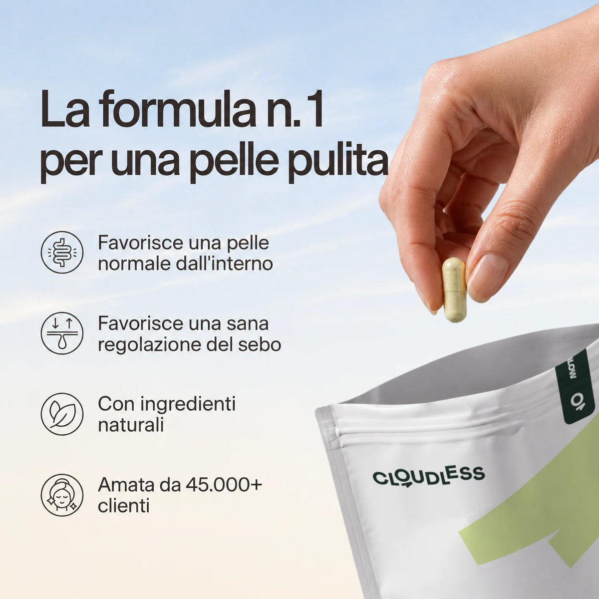 Clear+: La formula n. 1 per una pelle pulita