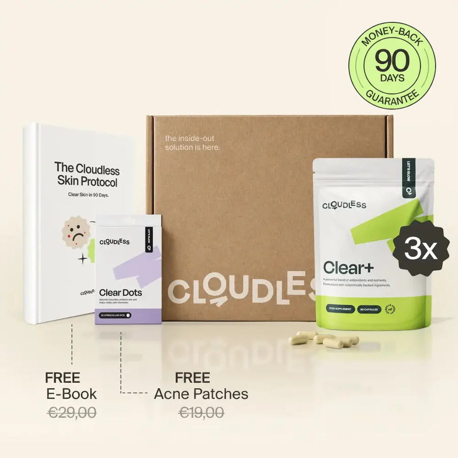 Clear+ with a free e-book and pimple patches